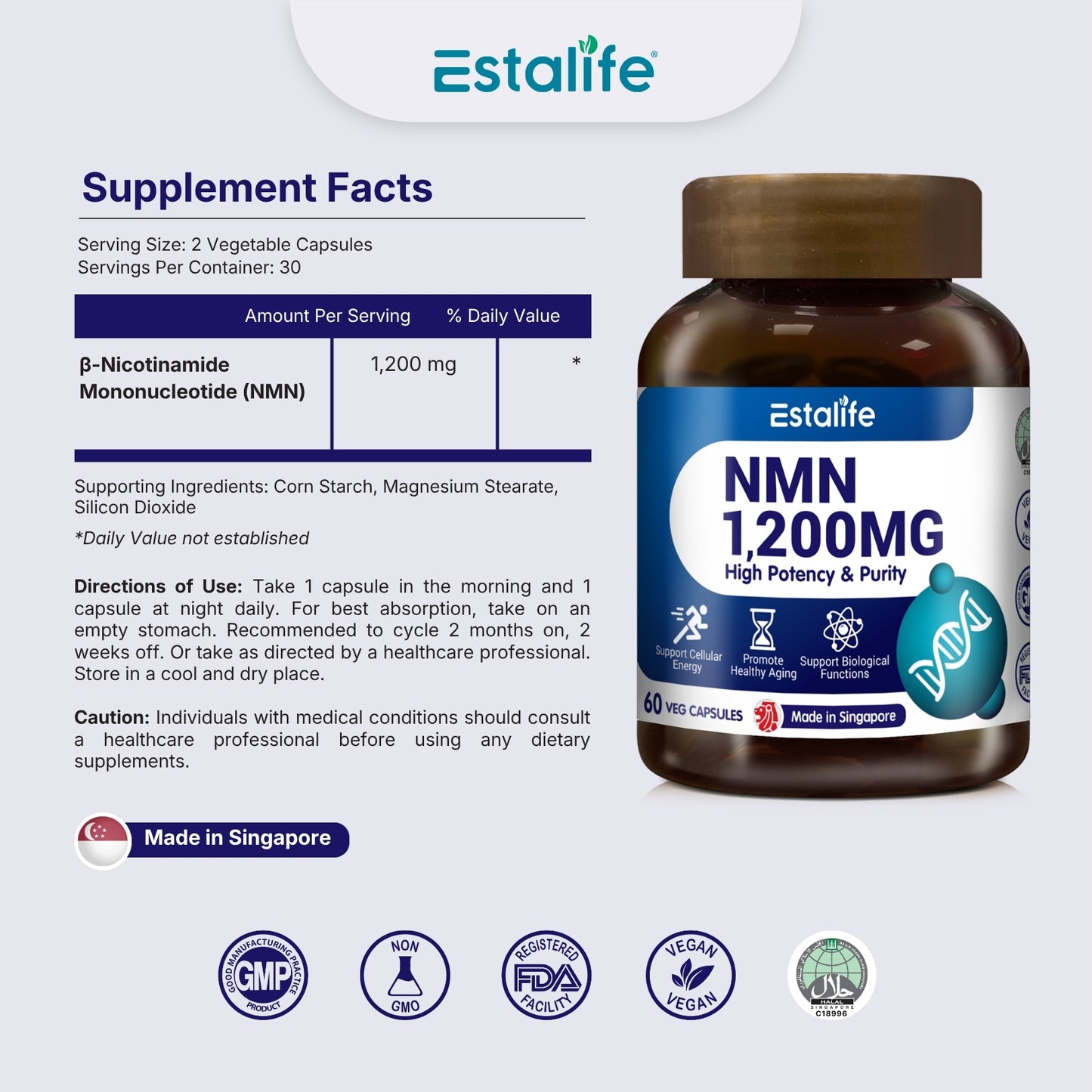 Estalife NMN 1200MG