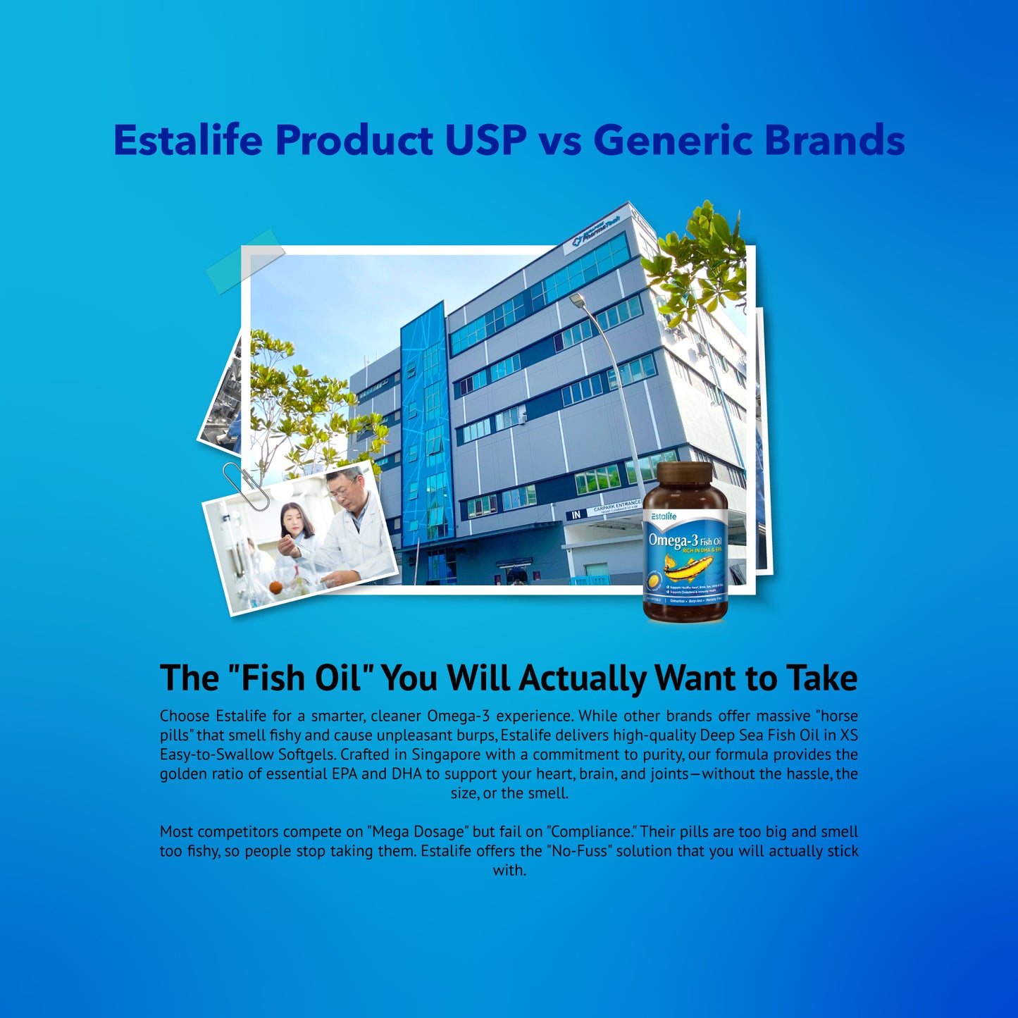 ESTALIFE® 欧米伽-3 DHA 鱼油