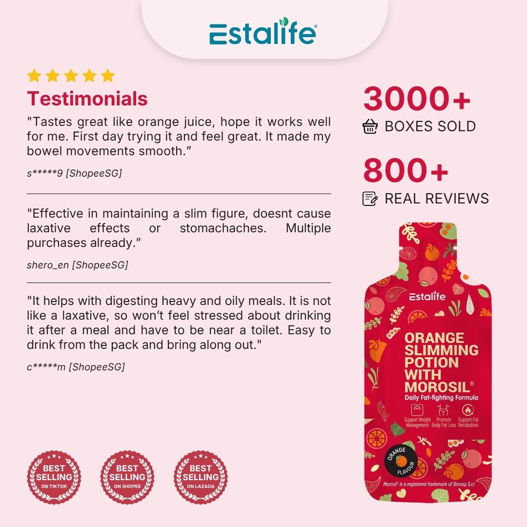 Estalife Orange Slimming Potion With Morosil | Blood Orange Extract | L-Carnitine