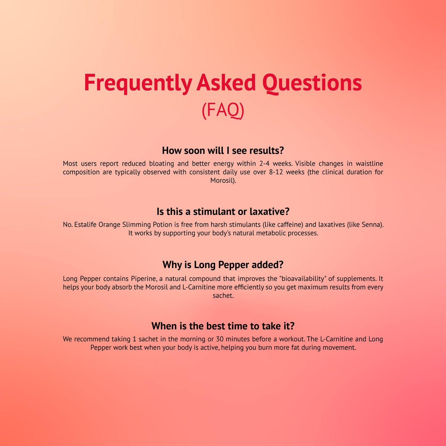 Estalife 橙味纤体液（含莫罗西尔）| 血橙提取物 | 左旋肉碱