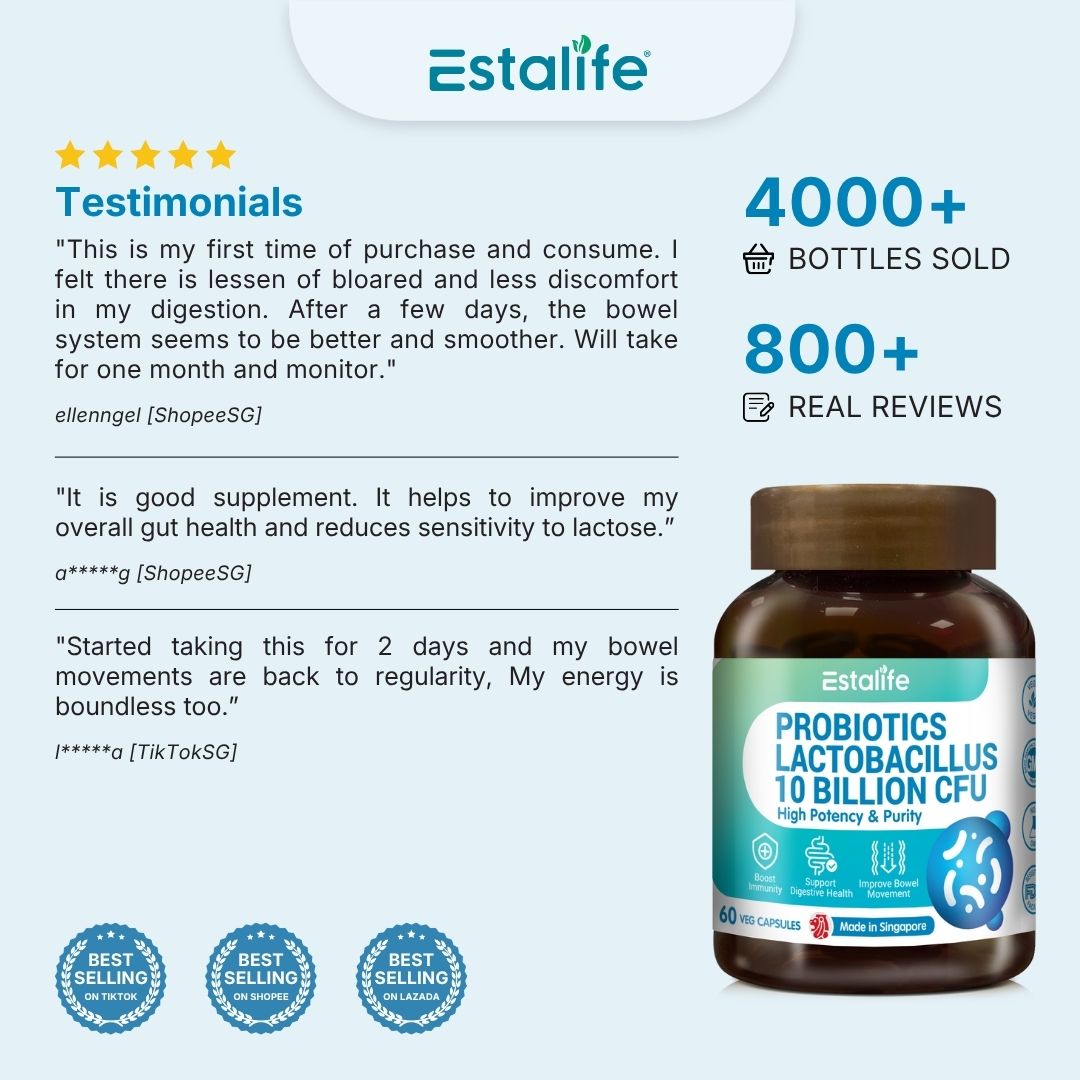 Estalife Probiotics Lactobacillus 10 Billion CFU