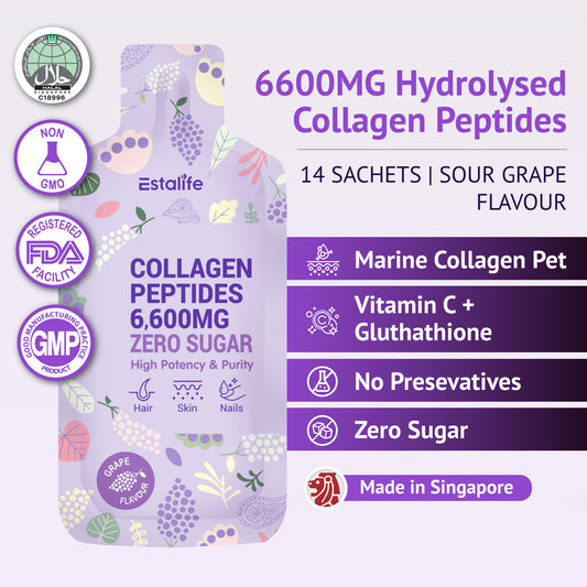 Estalife Collagen Peptides 6600mg Zero Sugar