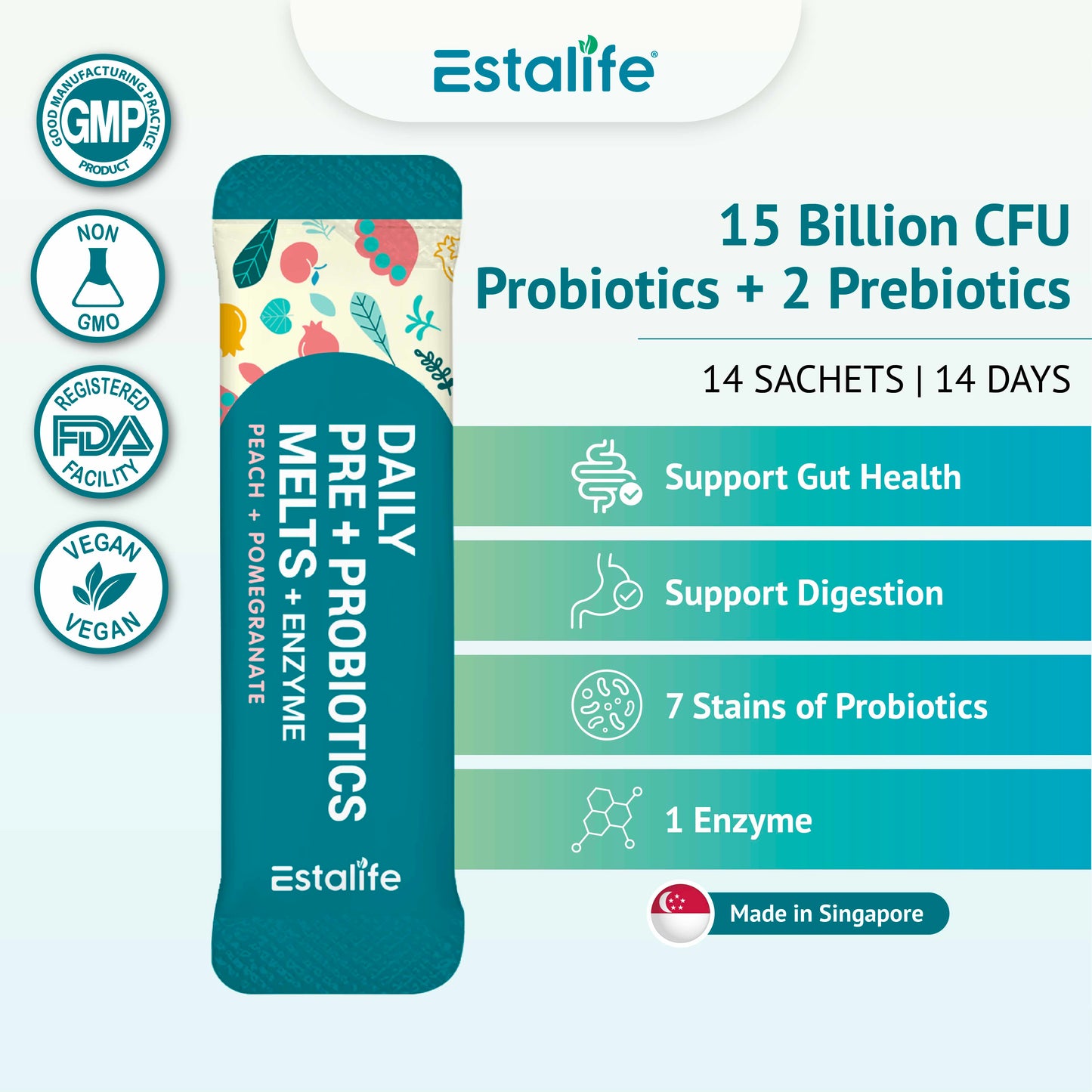 Estalife Daily Pre+Probiotics Melts