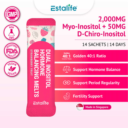 Dual Inositol Hormone Balancing Melts | Myo-Inositol D-Chiro-Inositol 40:1