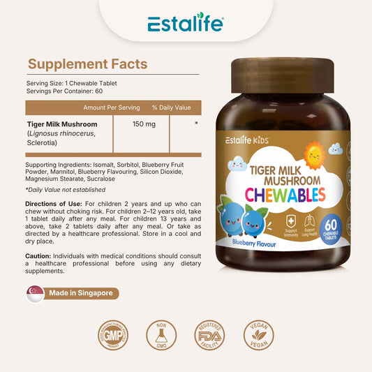 Kids Tiger Milk Mushroom Chewables