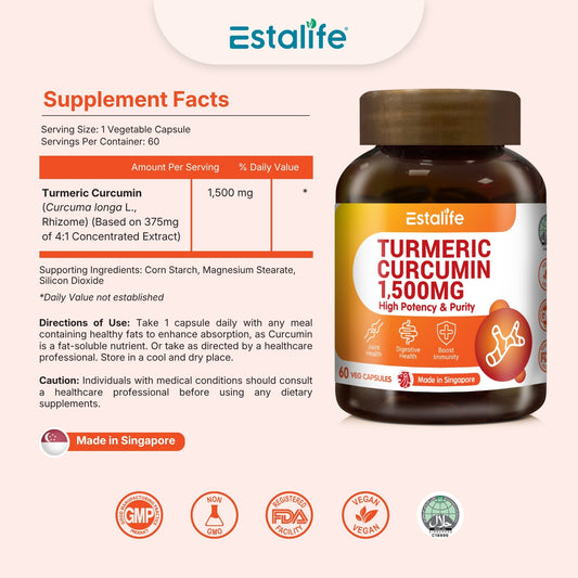 Estalife Turmeric Curcumin 1500MG