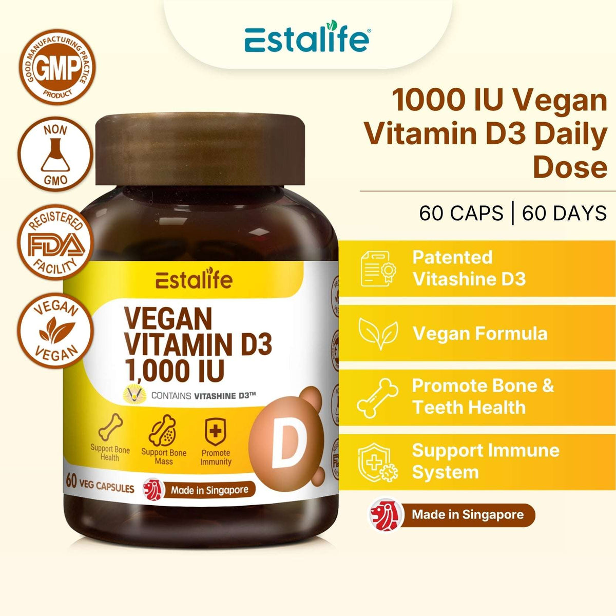 Vegan Vitamin D3 1,000 IU