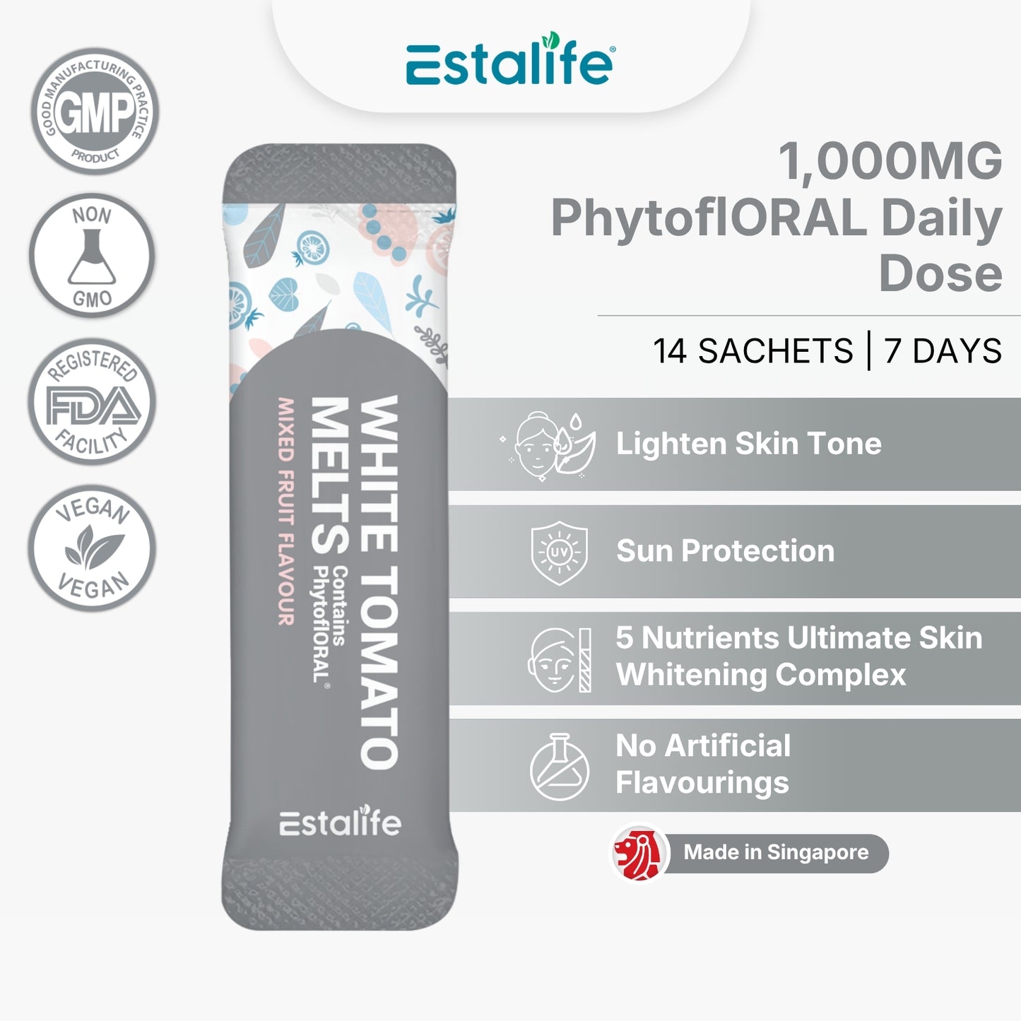 Estalife White Tomato Melts 1000MG