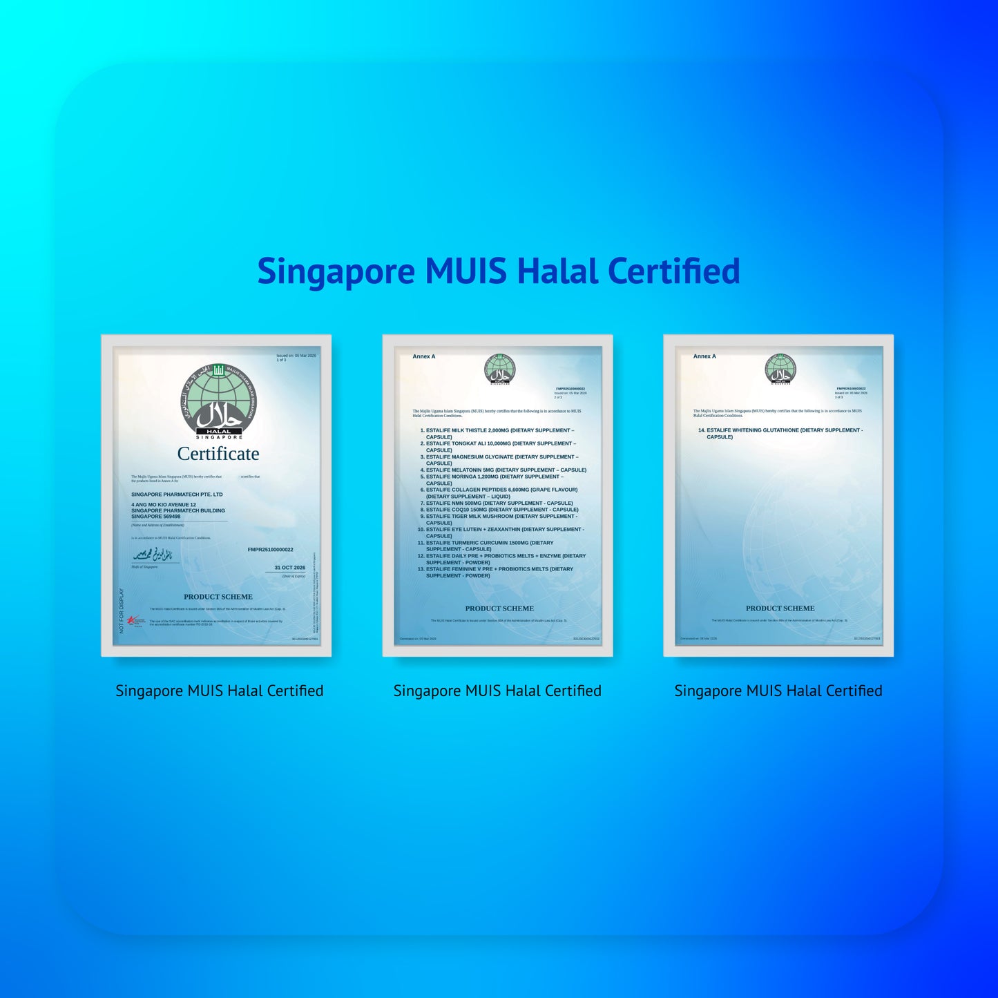 Estalife Whitening Glutathione 500MG | Skin Supplement | Brightening | Liver | 60 Capsule