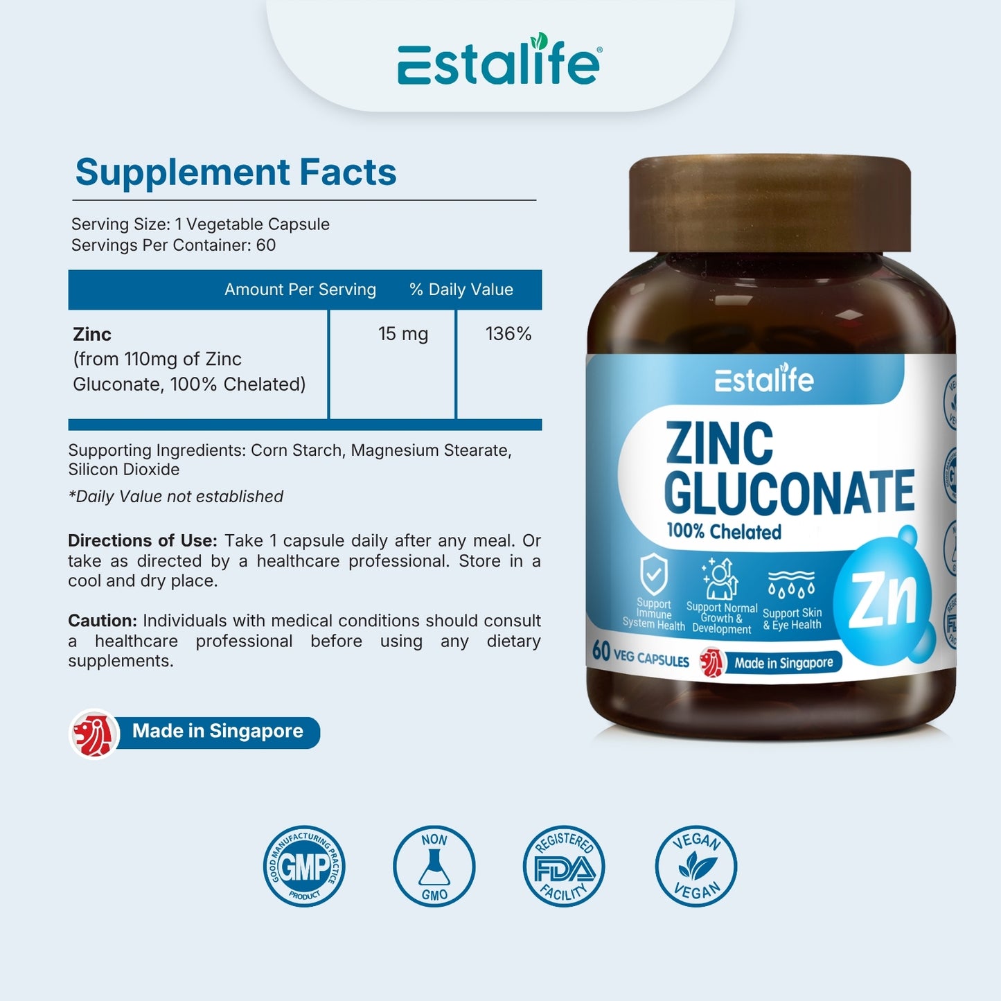 Estalife Zinc Gluconate